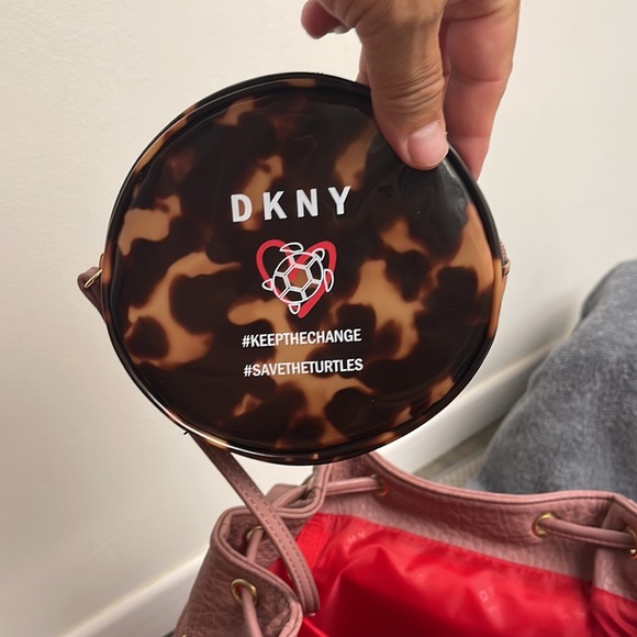 Blush pebble grain leather DKNY backpack limited edition main image 5